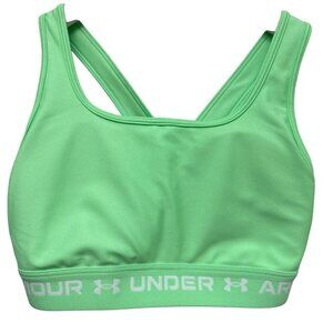Under Armour Womens Crossback Sports Bra Medium Seafoam Green